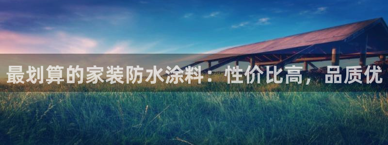和记官网：最划算的家装防水涂料：性价比高，品质优