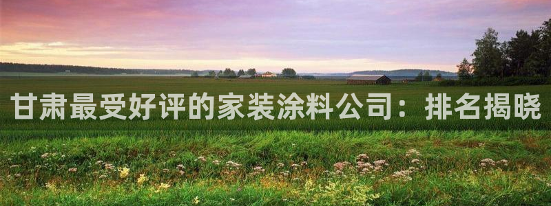 和记ag旗舰厅app：甘肃最受好评的家装涂料公司：排名揭晓