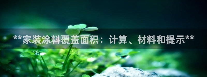 和记(福建)商贸有限公司：**家装涂料覆盖面积：计算、材料和提示**