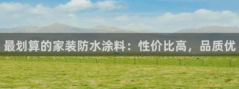 和记国际官网官网：最划算的家装防水涂料：性价比高，品质优