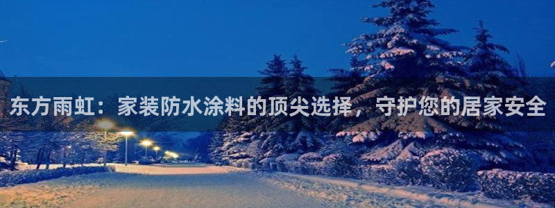 和记Ag：东方雨虹：家装防水涂料的顶尖选择，守护您的居家安全
