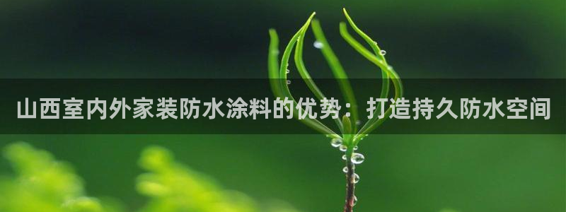 和记官网[中国]官方网站：山西室内外家装防水涂料的优势：打造持久防水空间