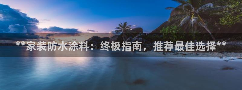 和记官网首页：**家装防水涂料：终极指南，推荐最佳选择**