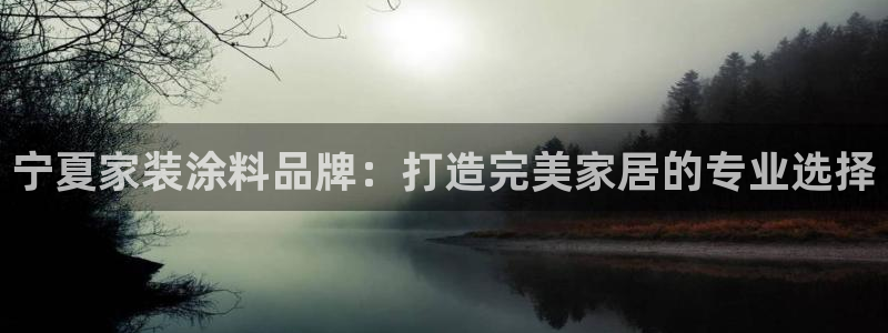 和记app官网登录：宁夏家装涂料品牌：打造完美家居的专业选择
