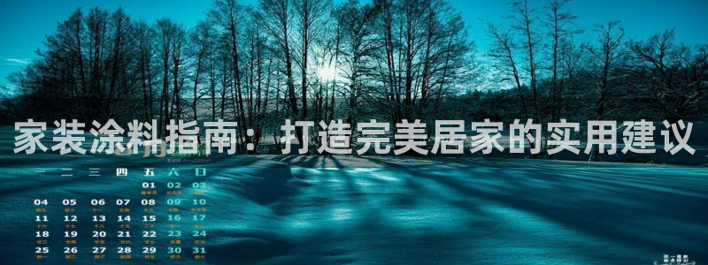 和记国际：家装涂料指南：打造完美居家的实用建议