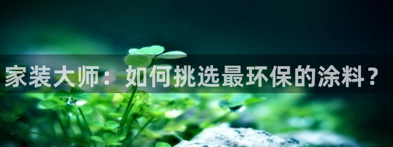 和记国际开户：家装大师：如何挑选最环保的涂料？