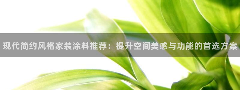 和记下载：现代简约风格家装涂料推荐：提升空间美感与功能的首选方案