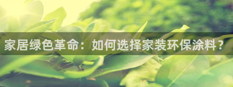 和记电业集团：家居绿色革命：如何选择家装环保涂料？